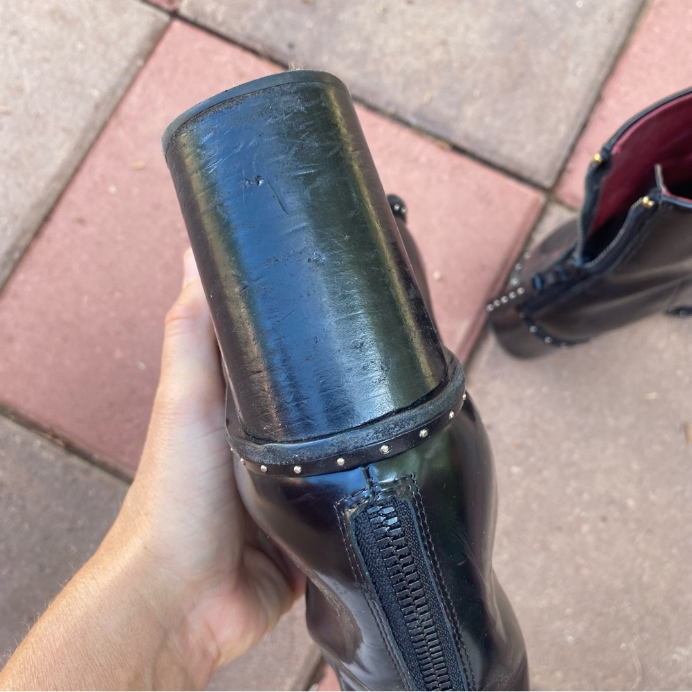 Rag & Bone studded black boots size 7.5 - Picture 7 of 10